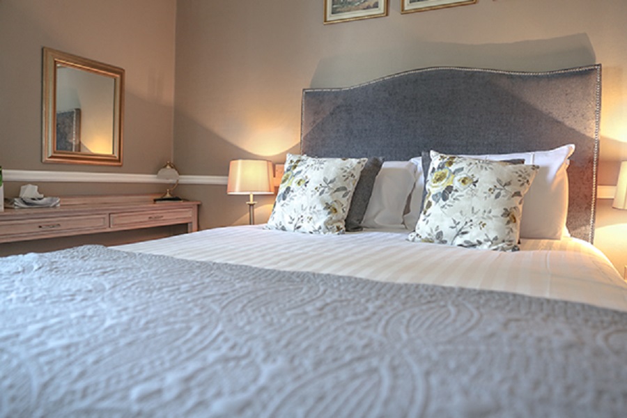 Bedroom at Llechwen Hall