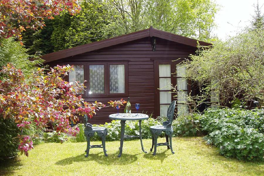 Your own lodge at Llwynau Farm Pine Lodges