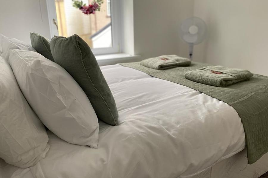 Bedroom at Rhondda Tunnel Cottage