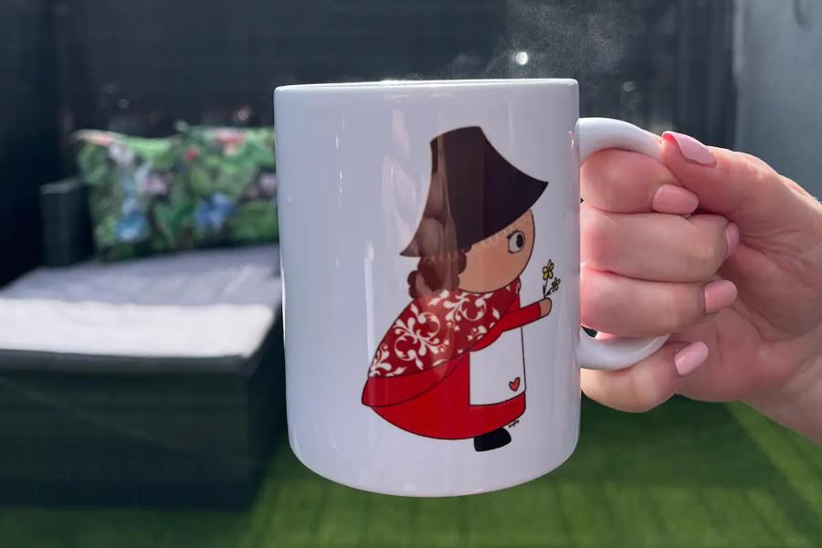 Relax with a cuppa at Cwtch Cottage