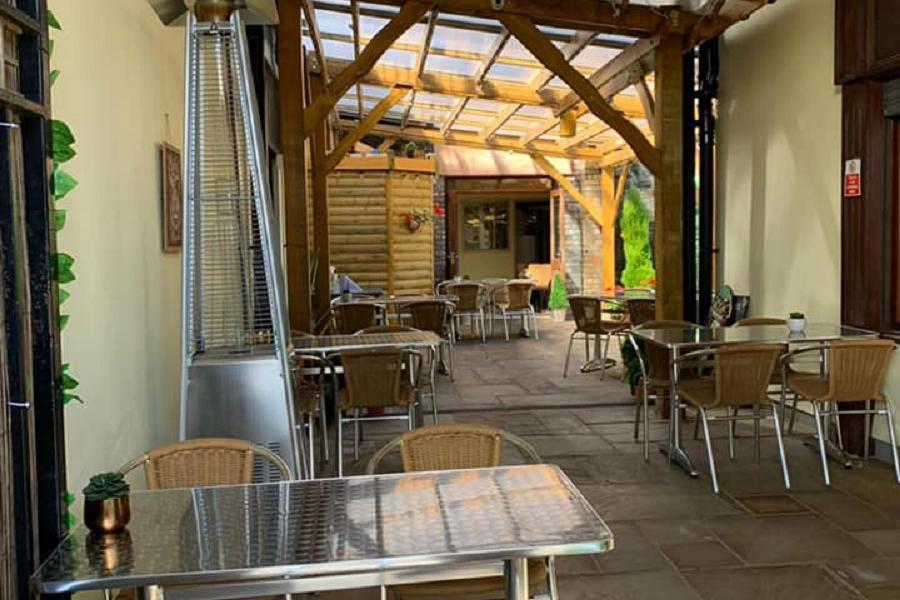 Courtyard dining area