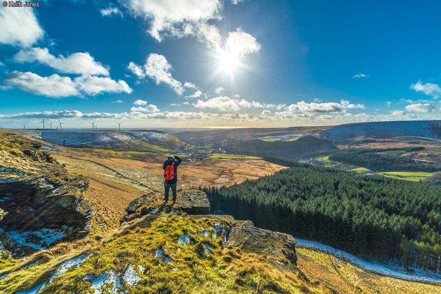 Hiking over The Bwlch. Keith Jones